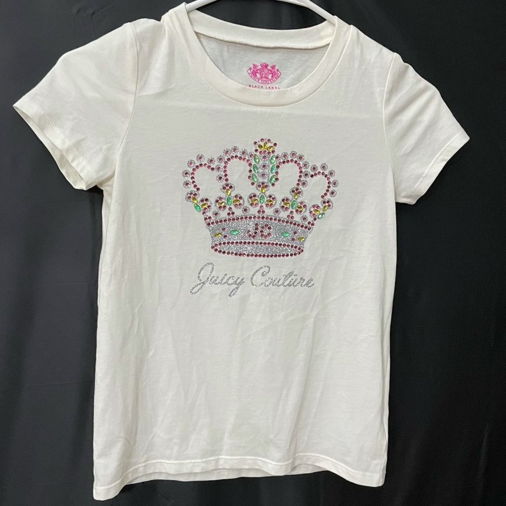 RARE Juicy Couture gem jeweled tee shirt. Short sleeve size 10.
